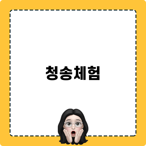 청송체험: 백석탄골부리권역 캠핑 일기