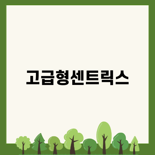고급형센트릭스의 모든 것