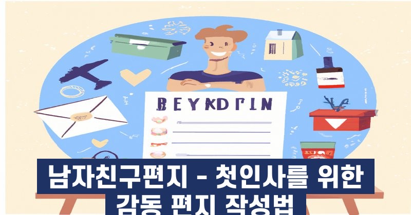 남자친구편지 - 첫인사를 위한 감동 편지 작성법