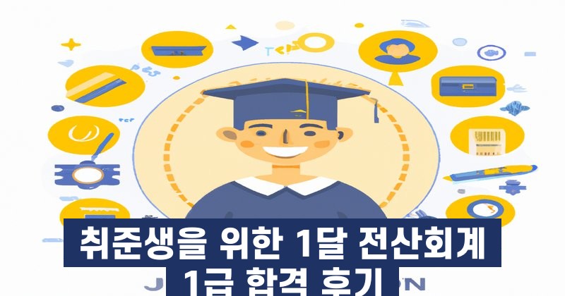 취준생을 위한 1달 전산회계 1급 합격 후기